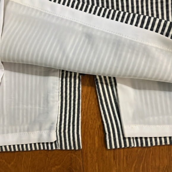 J’ENVIE New York Stripe Knee-Length Pencil Skirt Size 10 Office Coastal Nautical - Picture 6 of 10
